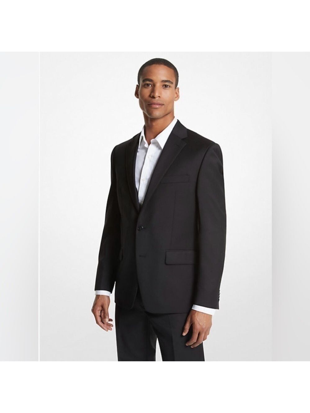 MICHAEL KORS "Kaplan" Men's 2 Piece Suit Black Jacket Pants Classic Fit - NWT